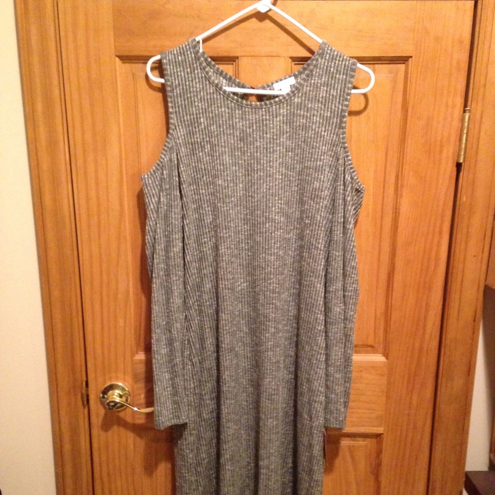 Xhilaration Heather Grey Dress with Long Sleeves
